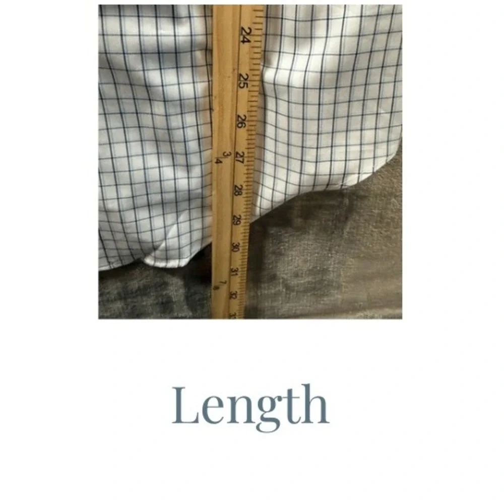J.Crew Performance Slim Fit Shirt Mens Small Blue White Check BW4011 Stretch NEW